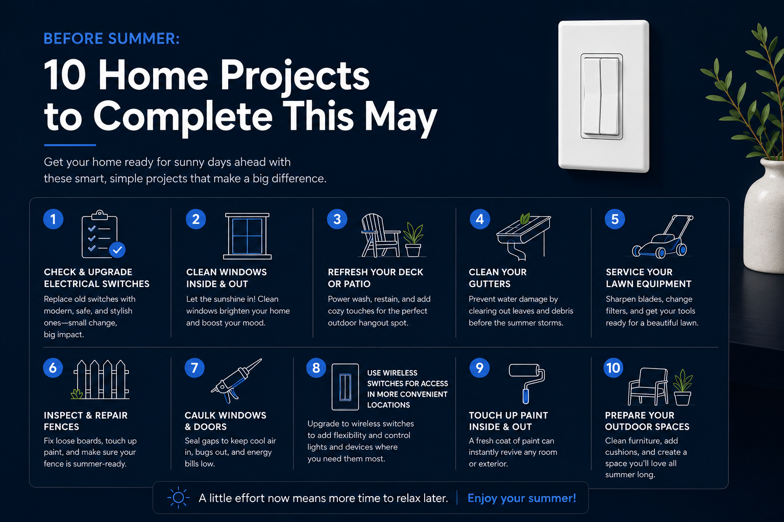 Before Summer: 10 Home Projects to Complete This May
