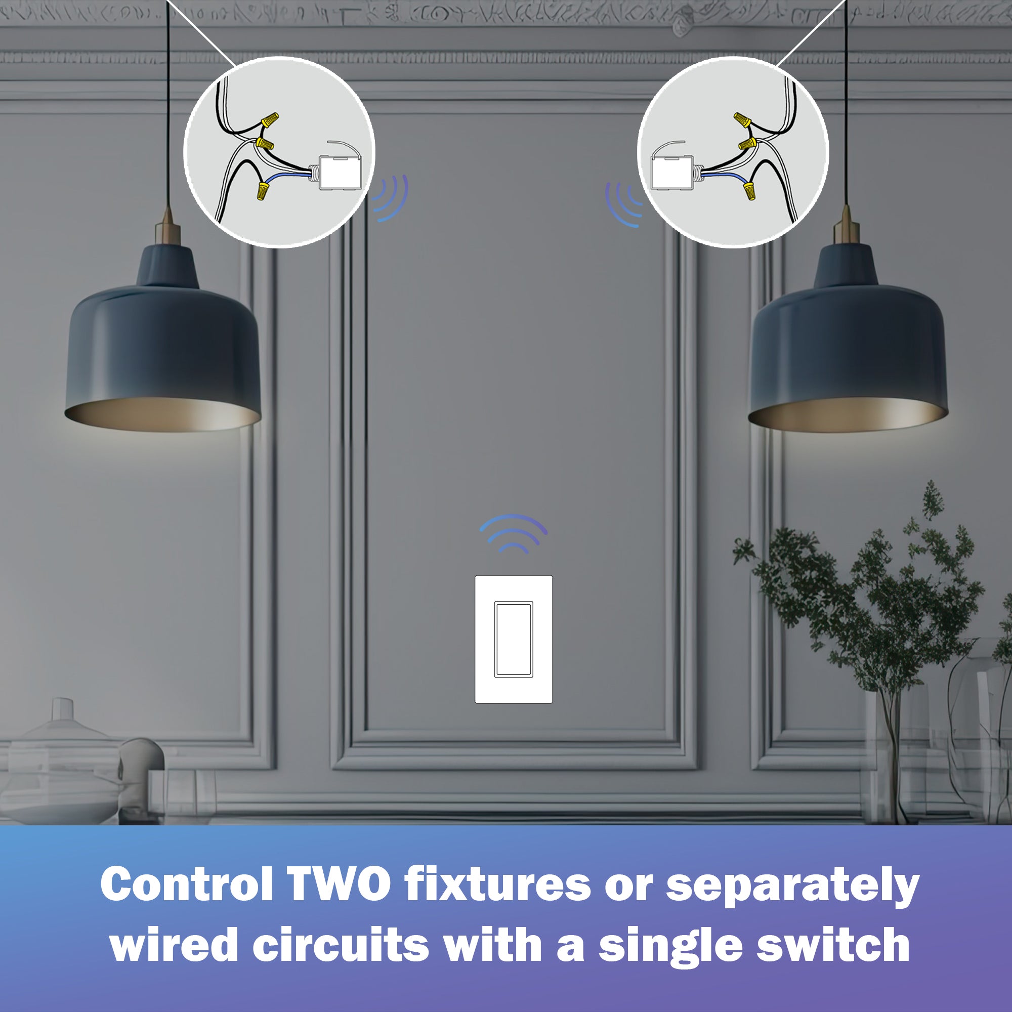 2 FIXTURE KIT: 2 RECEIVERS, 1 SWITCH