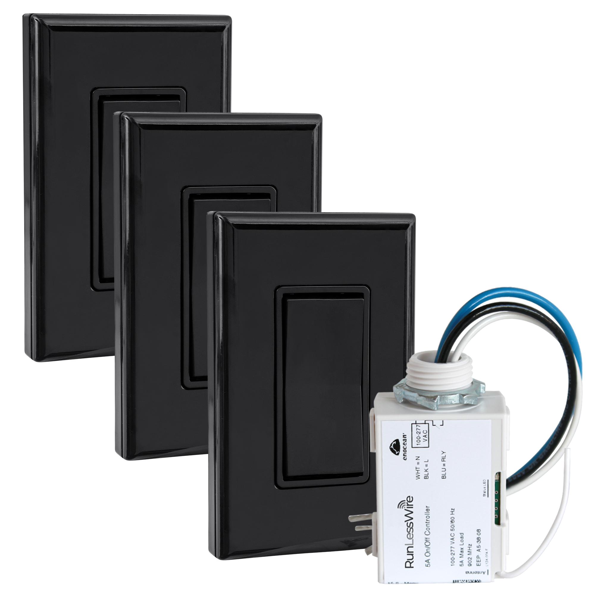4-WAY KIT: 1 RECEIVER, 3 SWITCHES