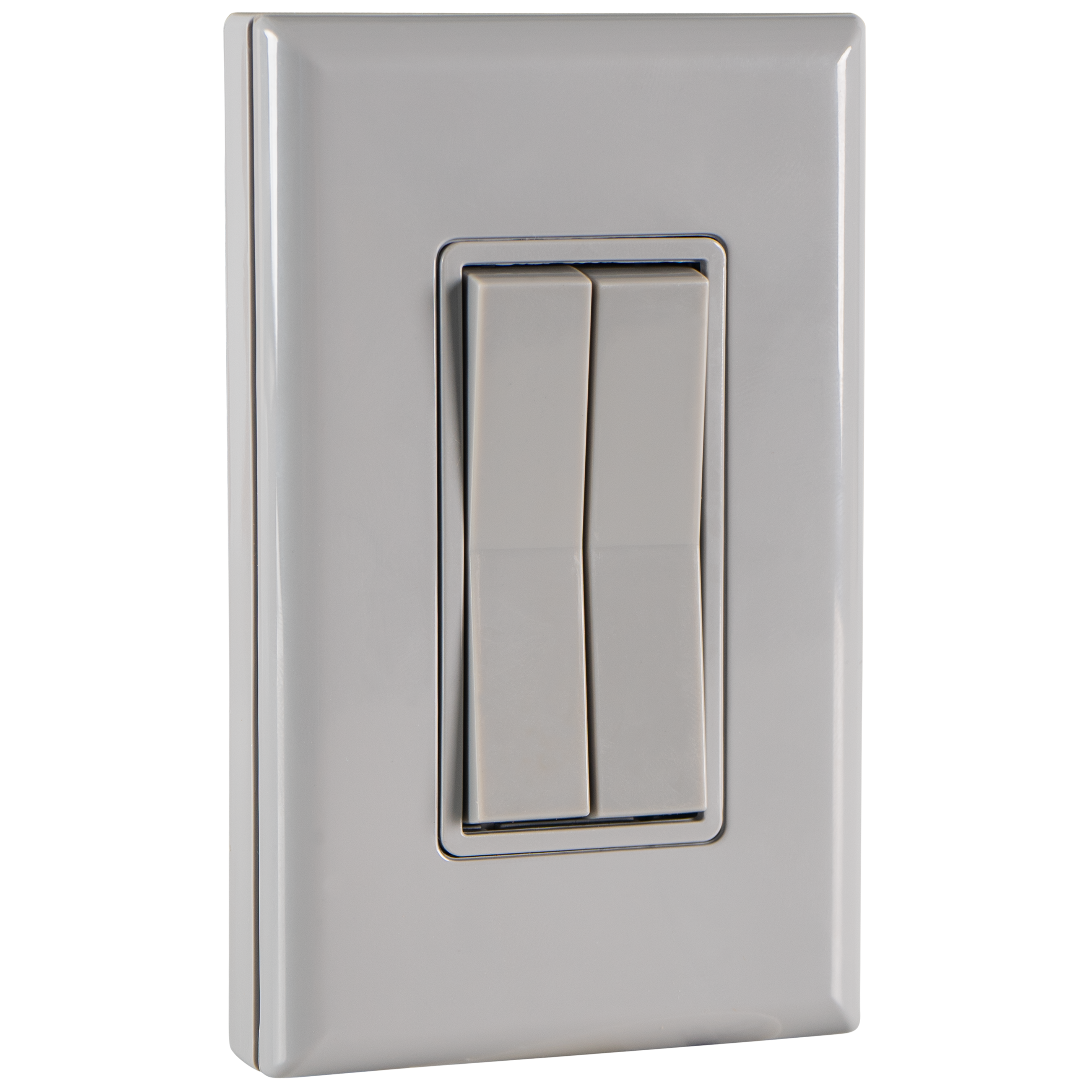 WIRELESS & BATTERY-FREE LIGHT SWITCH – DUAL ROCKER