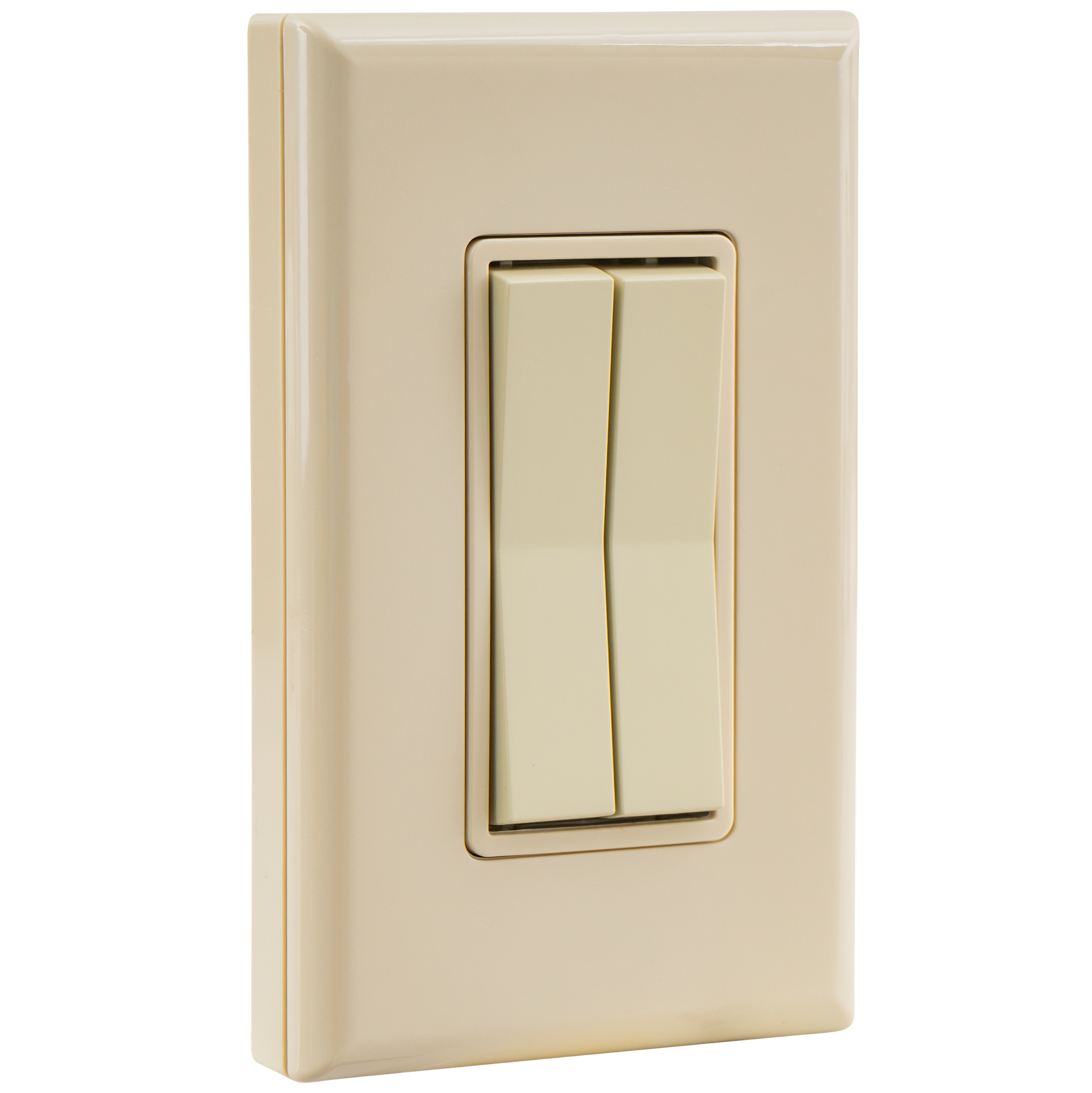 WIRELESS & BATTERY-FREE LIGHT SWITCH – DUAL ROCKER