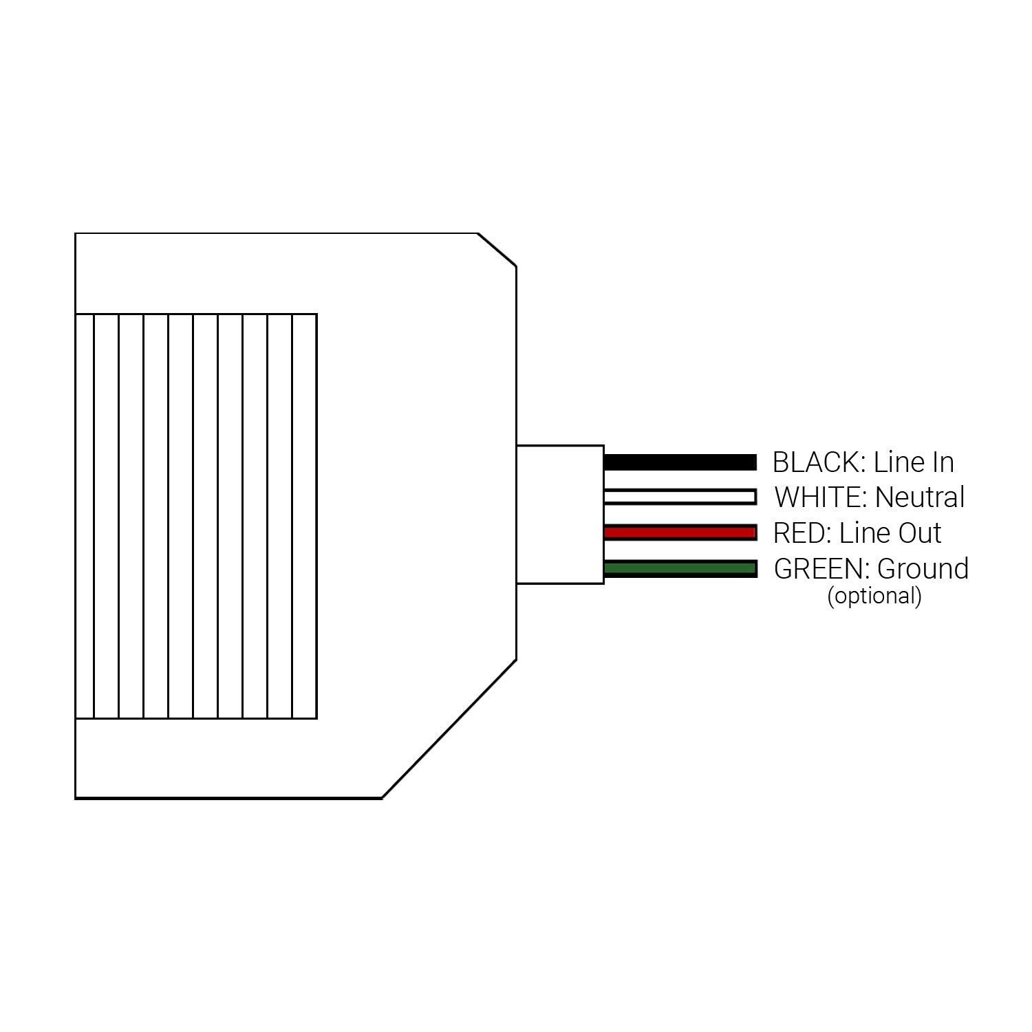 120VAC PHASE DIMMING RECEIVER FOR WIRELESS SWITCHES - add on only, requires switch to function