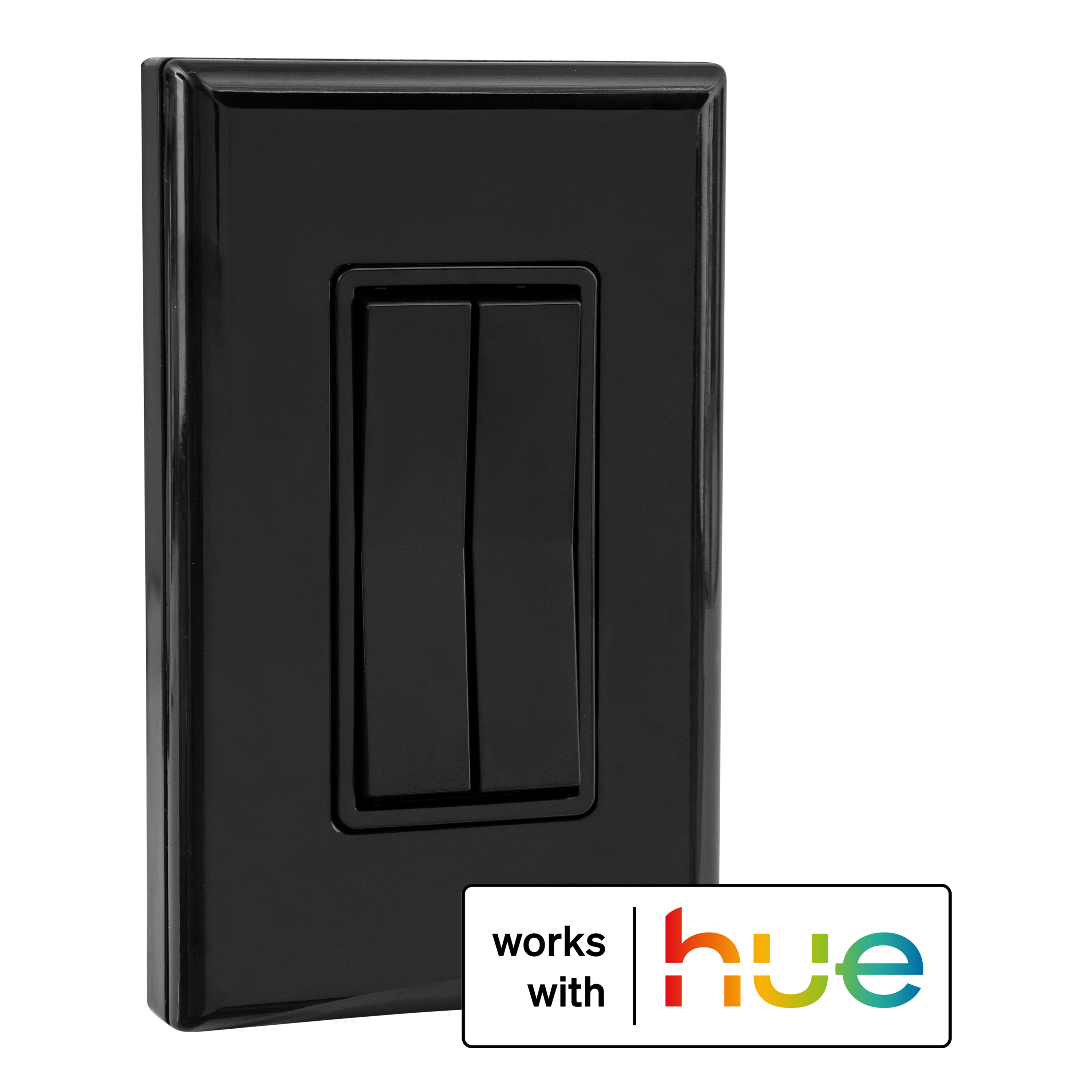 CLICK FOR PHILIPS HUE BATTERY-FREE WIRELESS SMART SWITCH – Self-Powered by Kinetic Energy (Single or Double Rocker)