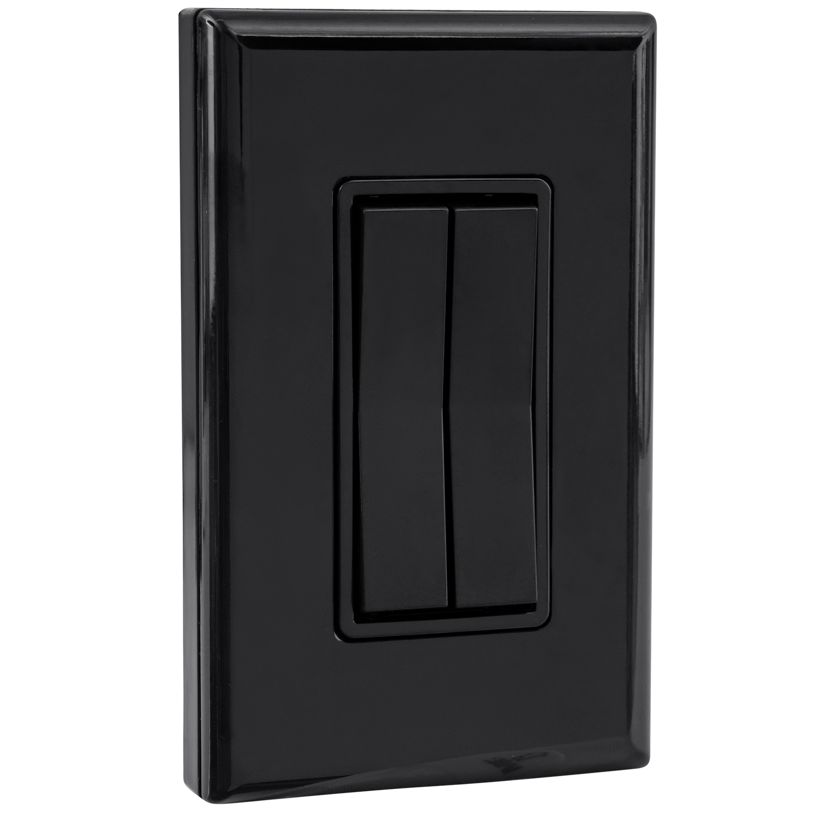 Wireless & Battery-Free Light Switch – Dual Rocker – RunLessWire