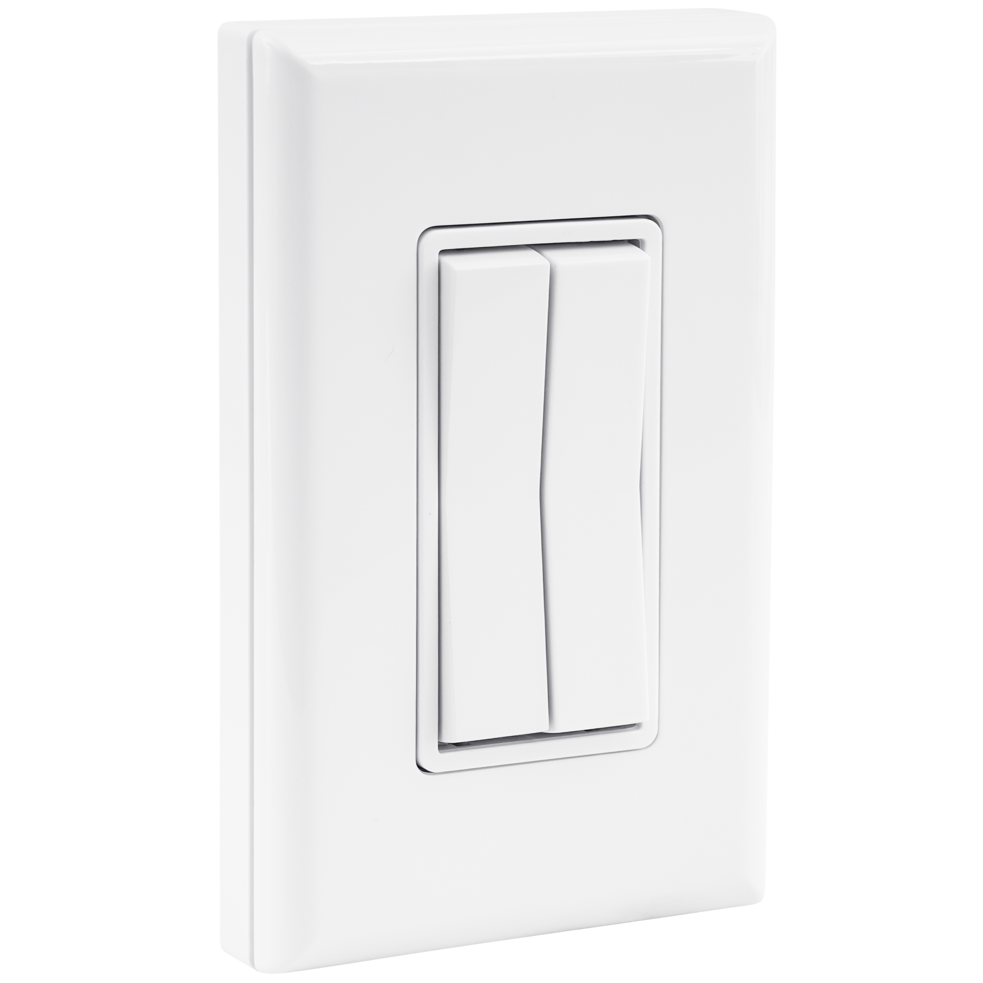 WIRELESS & BATTERY-FREE LIGHT SWITCH – DUAL ROCKER