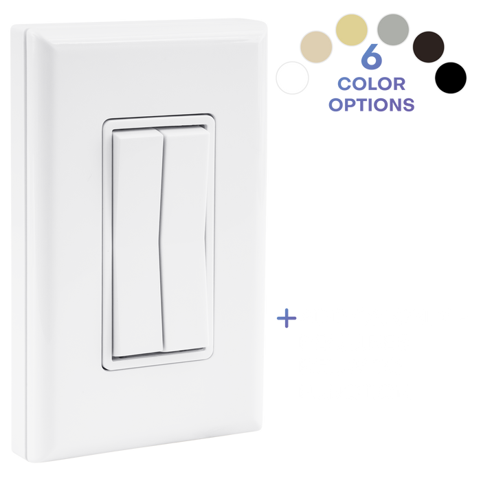 dual rocker wireless light switch