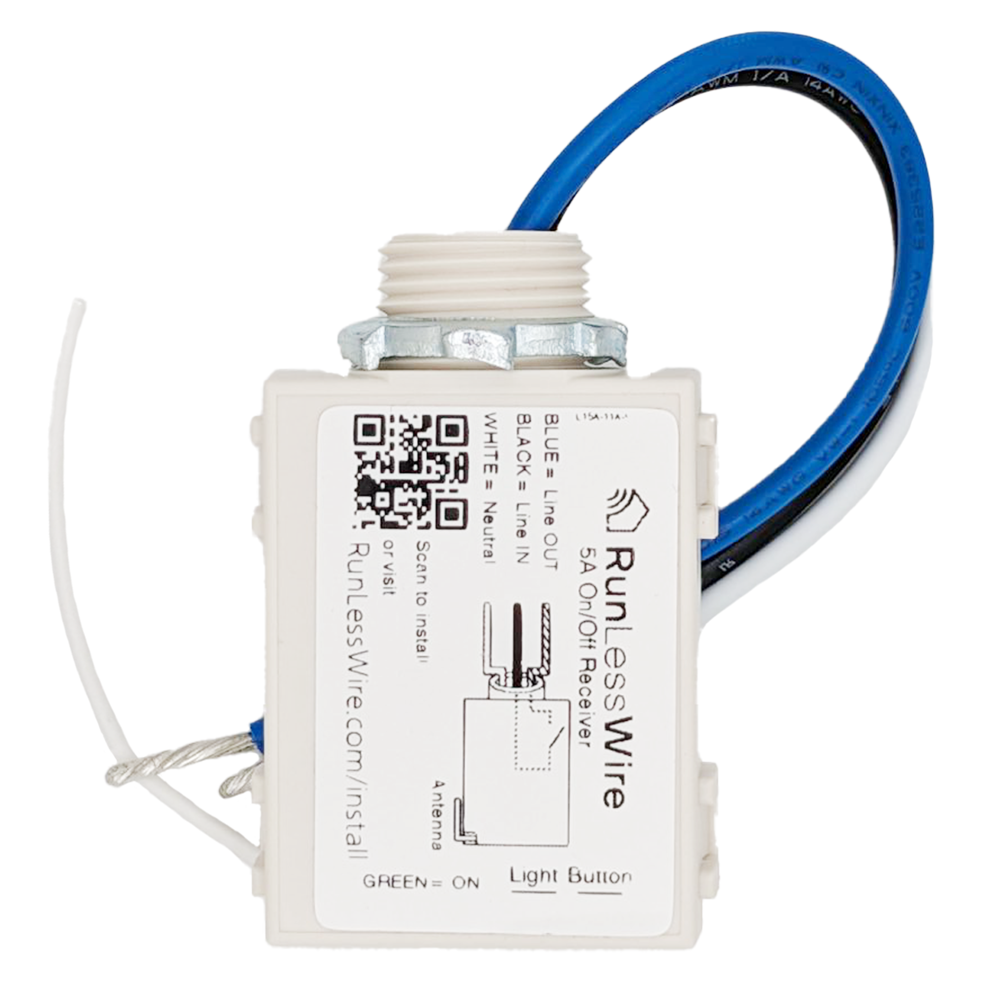 5 Amp On/Off Controller For Wireless Light Switches – RunLessWire