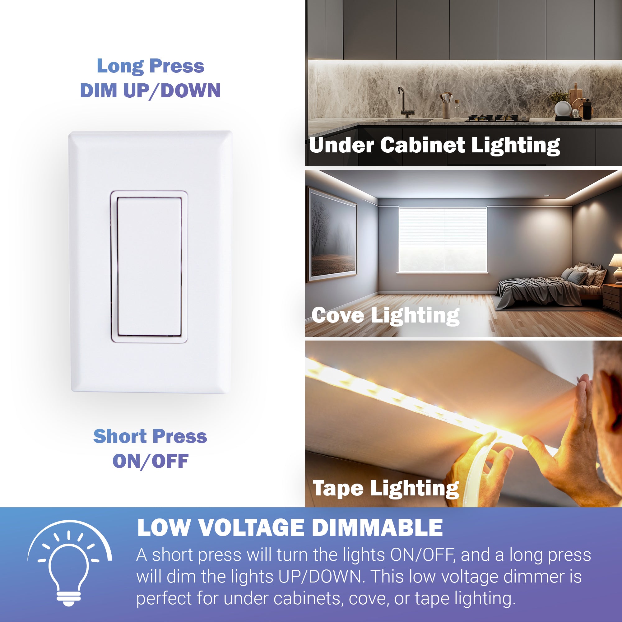 LOW VOLTAGE SMOOTH DIMMER RECEIVER