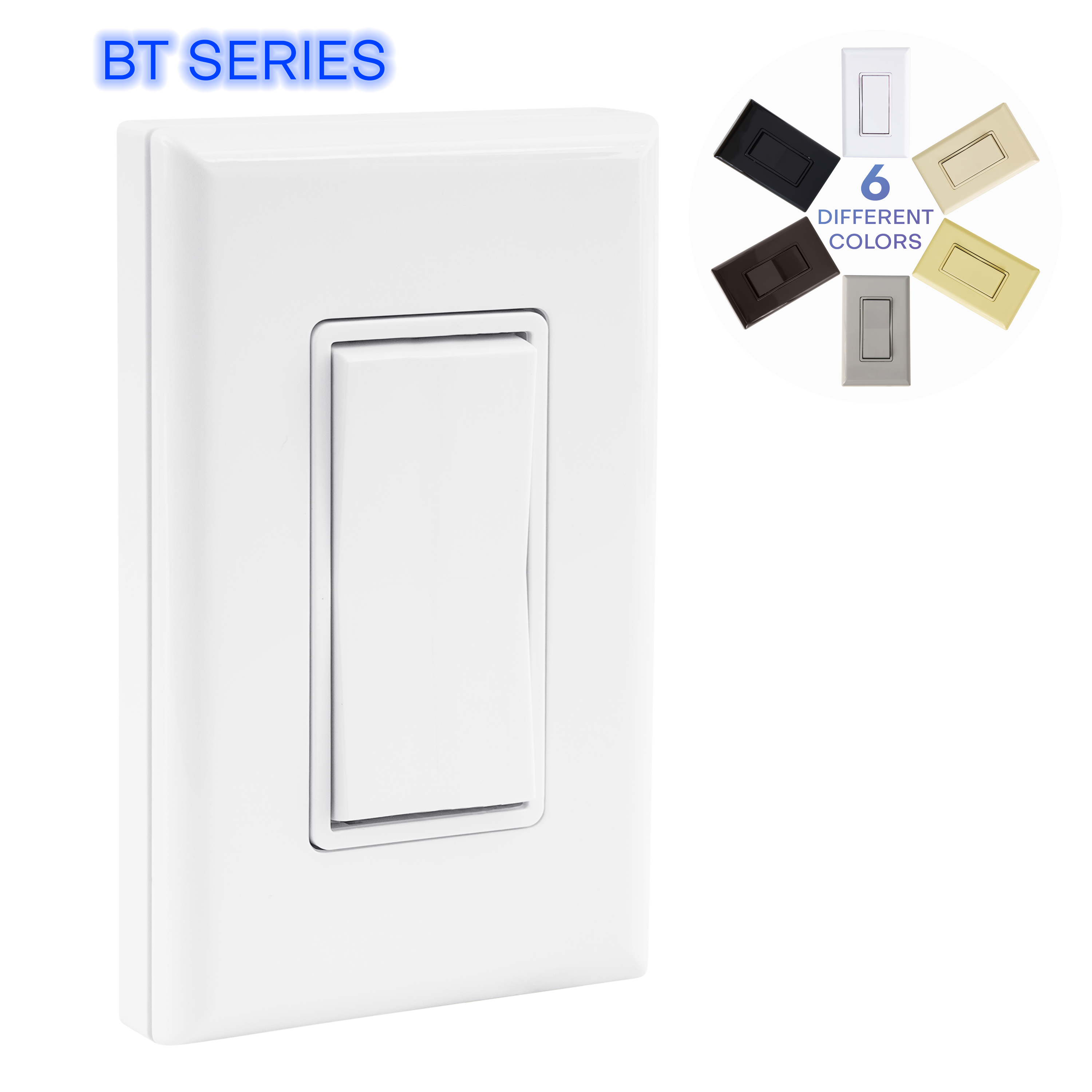 BT SERIES - SINGLE ROCKER WIRELESS SWITCH